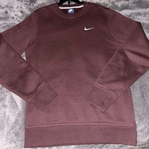 Bergundy brown Nike crewneck